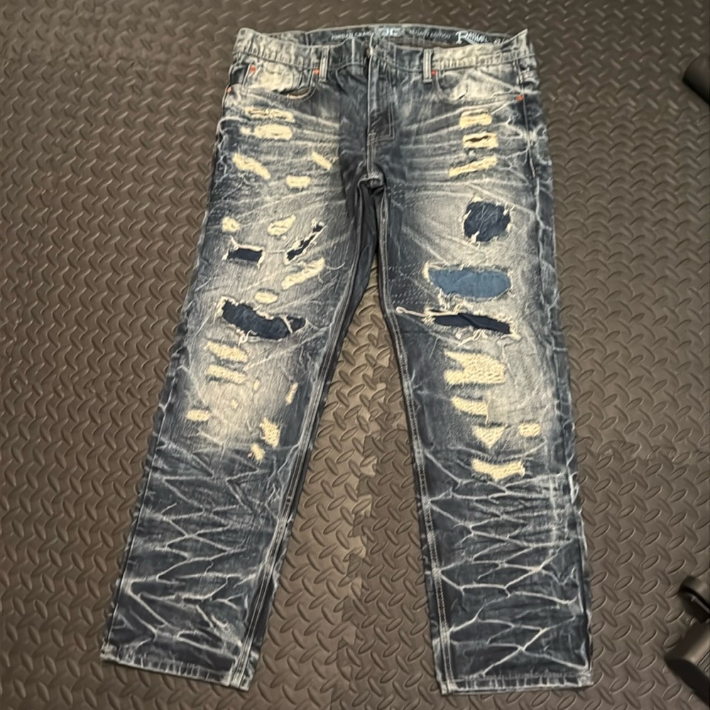 VNTG JORDAN CRAIG Legacy JEANS blue Denim 42 x 32 Hip Hop stylish Rip Torn, Cool